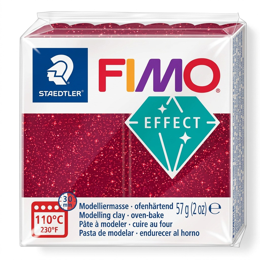 Staedtler Modelling Clay Fimo Effect Galaxy Red 57g (2 oz)