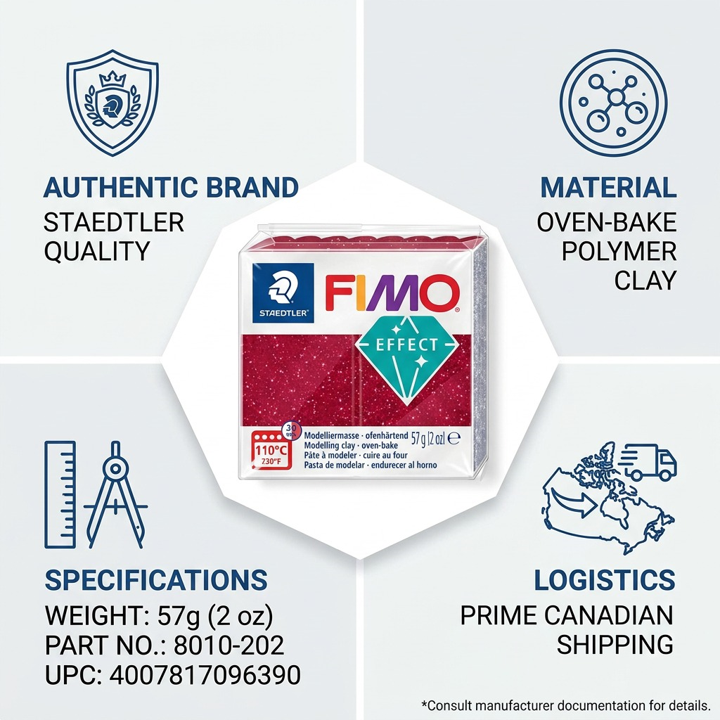 Staedtler Modelling Clay Fimo Effect Galaxy Red 57g (2 oz)