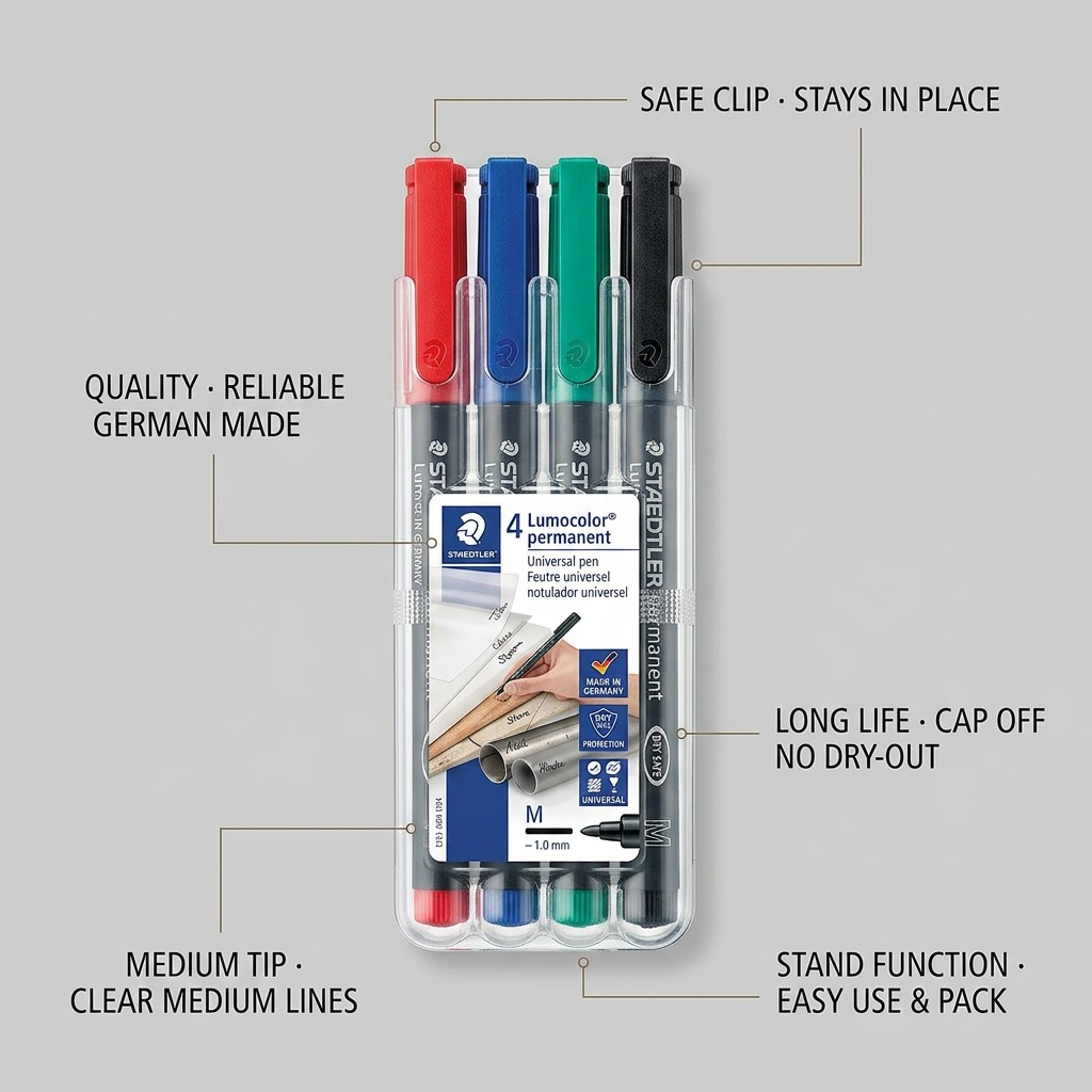 Staedtler Marker Lumocolor Medium Permanent