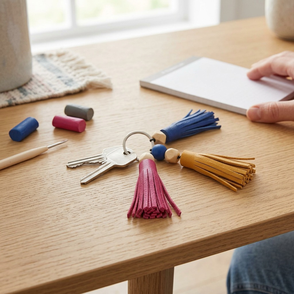 Staedtler Fimo Leather Effect Keychain Tassel Kit Modelling Clay