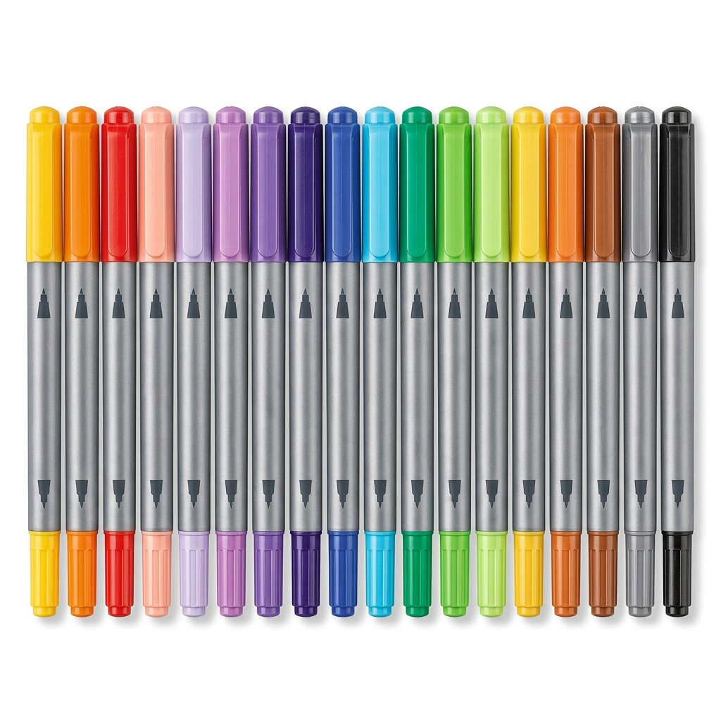 Staedtler Double-ended Fibre-tip Pens 18-Pack (Ve6)