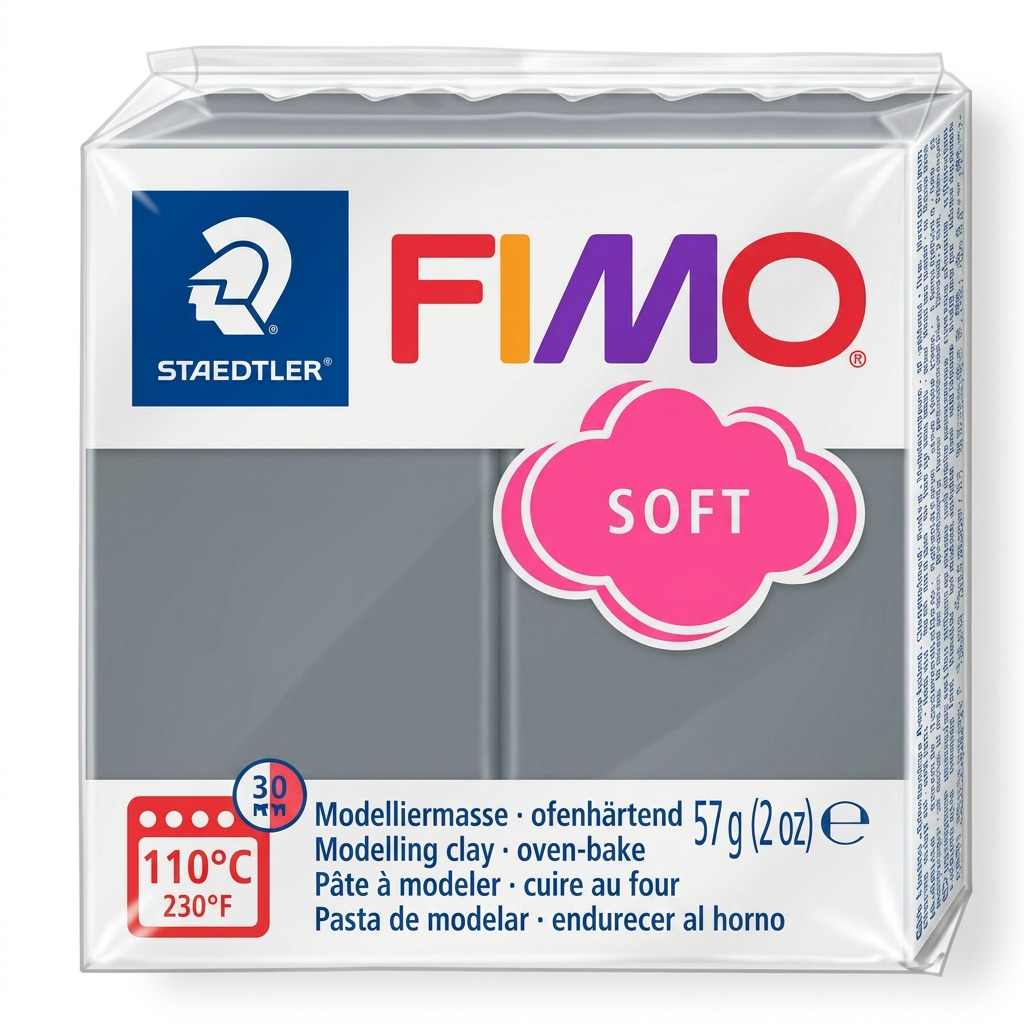 Staedtler Modelling Clay Fimo Soft Stormy Gray 57g (2 oz)
