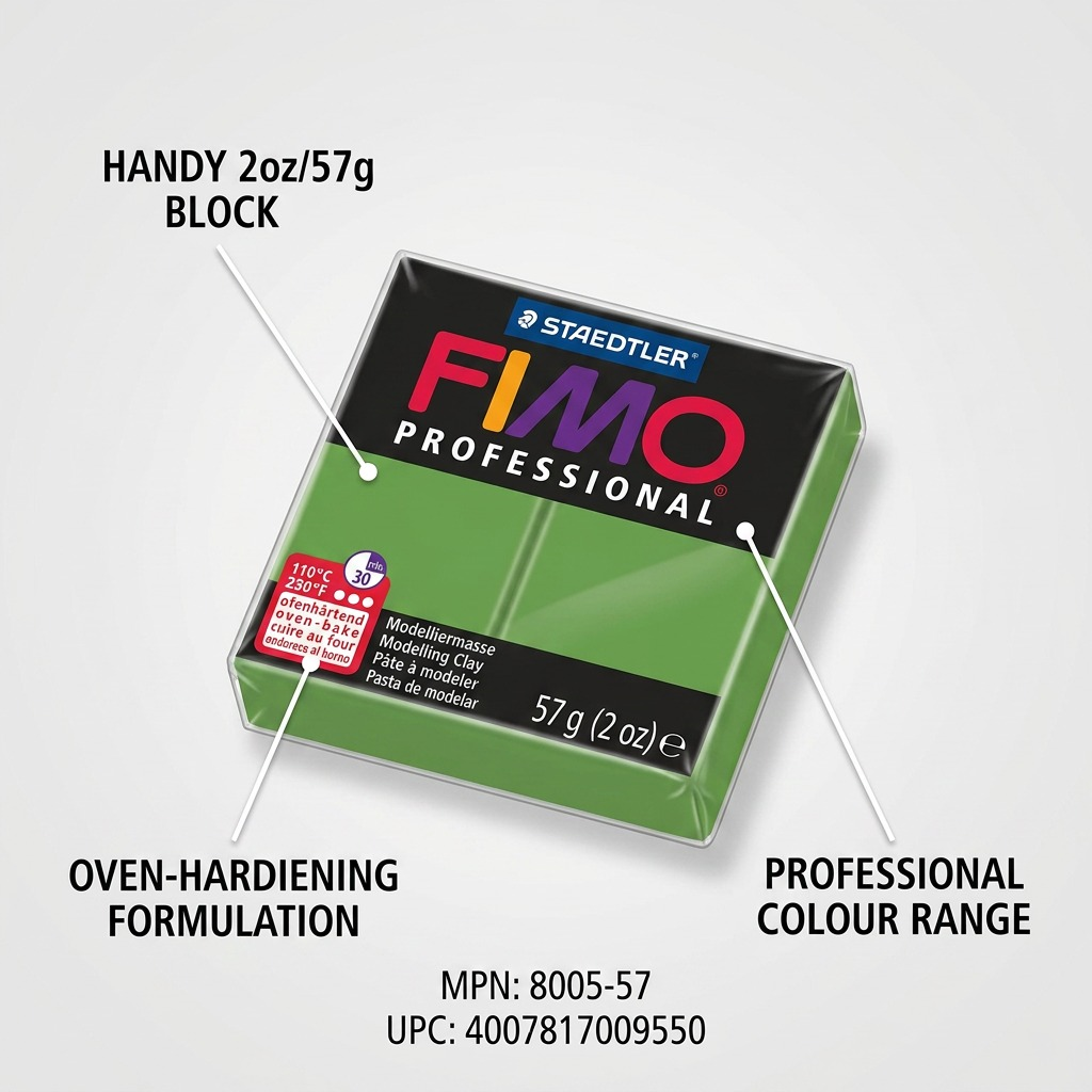 Staedtler Modelling Clay Fimo Professional Leaf Green 57g (2 oz)