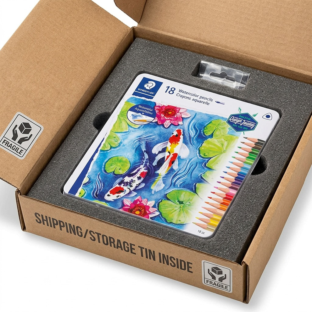 Staedtler Triangular Watercolour Pencils 3mm, 18-Pack FSC 100%