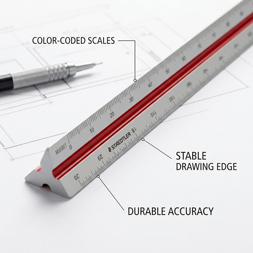 Staedtler Triangular Ruler Architec 30cm