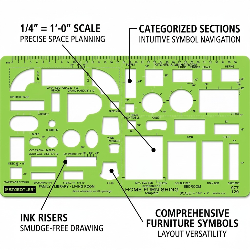 Staedtler Template Home Furnishing