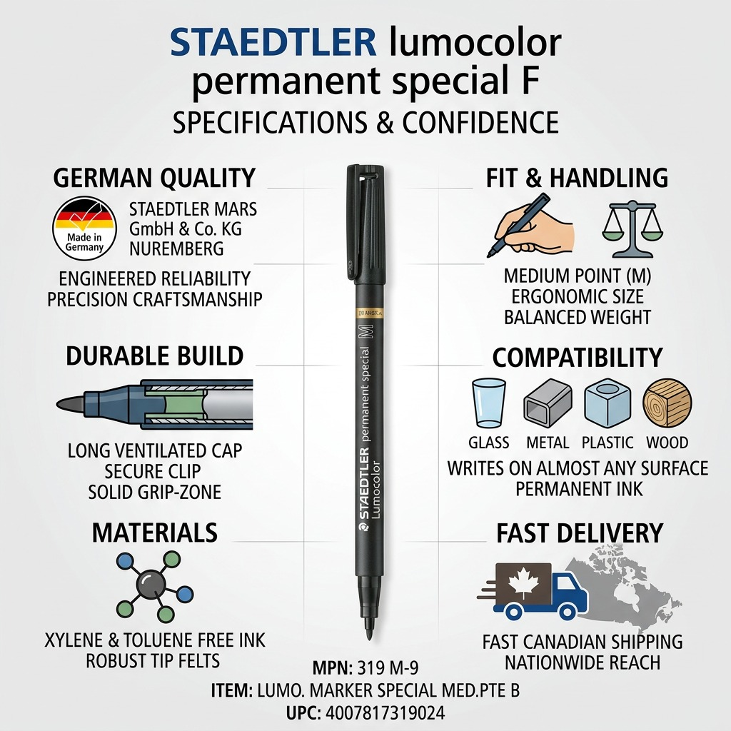 Staedtler Lumocolor Marker Special Medium Pte B