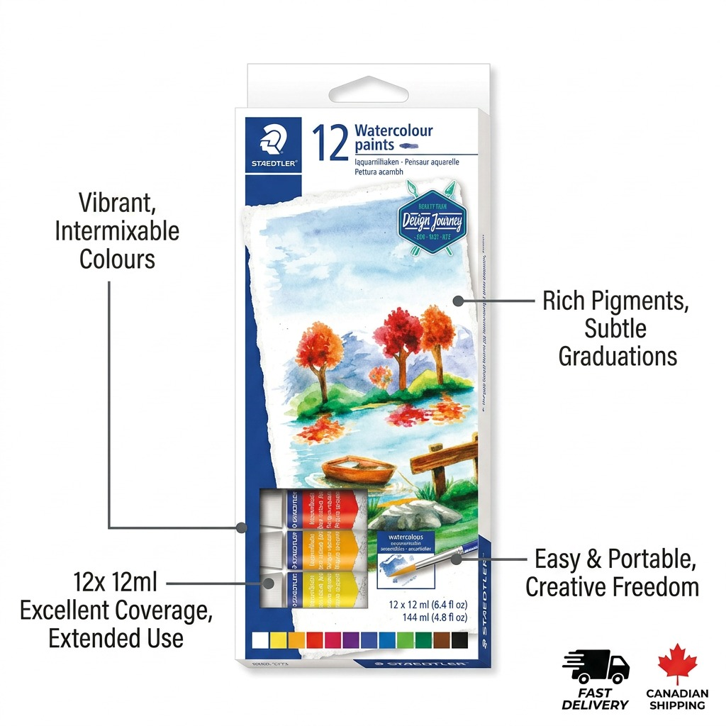 Staedtler Watercolour Paint 12ml Assorted