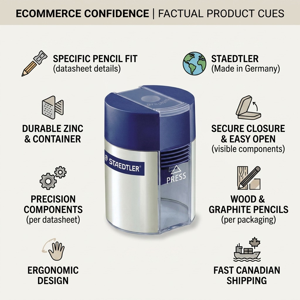 Staedtler Sharpener Zinc + Container