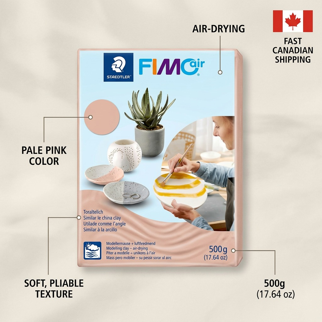 Staedtler Modelling Clay Fimoair 500g Pale Pink