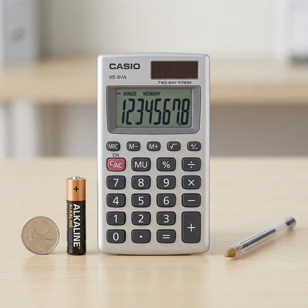 Casio HS-8VA 8-Digit Compact Calculator