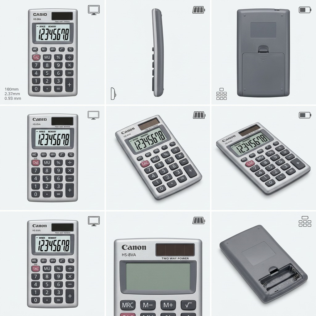 Casio HS-8VA 8-Digit Compact Calculator