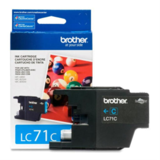 Cartouche d'encre cyan Brother LC71CS Innobella, rendement standard