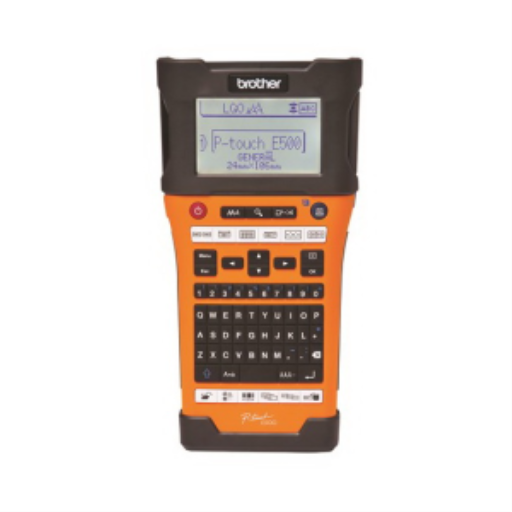 Étiqueteuse industrielle portable avancée Brother PT-E500VP avec connectivité informatique (USB)