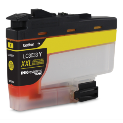Cartouche d'encre jaune Brother LC3033YS INKvestment Tank, très grand rendement