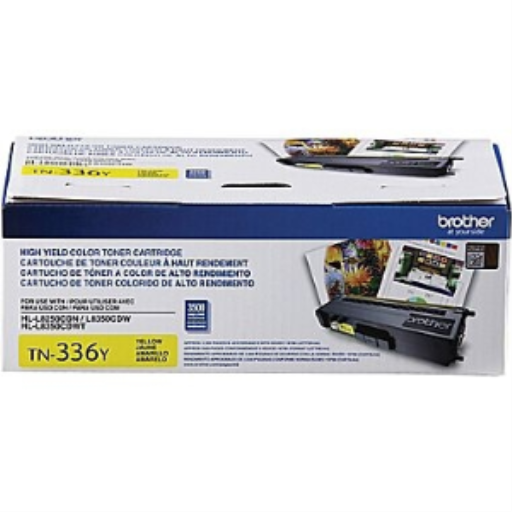 Cartouche de toner jaune Brother TN336Y, grand rendement