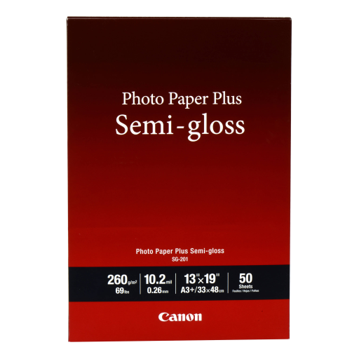 SG-201 Papier photo Plus Semi-Brillant 13" x 19" (A3) (50 feuilles/paquet)