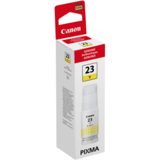 Bouteille d'Encre Jaune Canon GI-23-Compatible uniquement avec G620