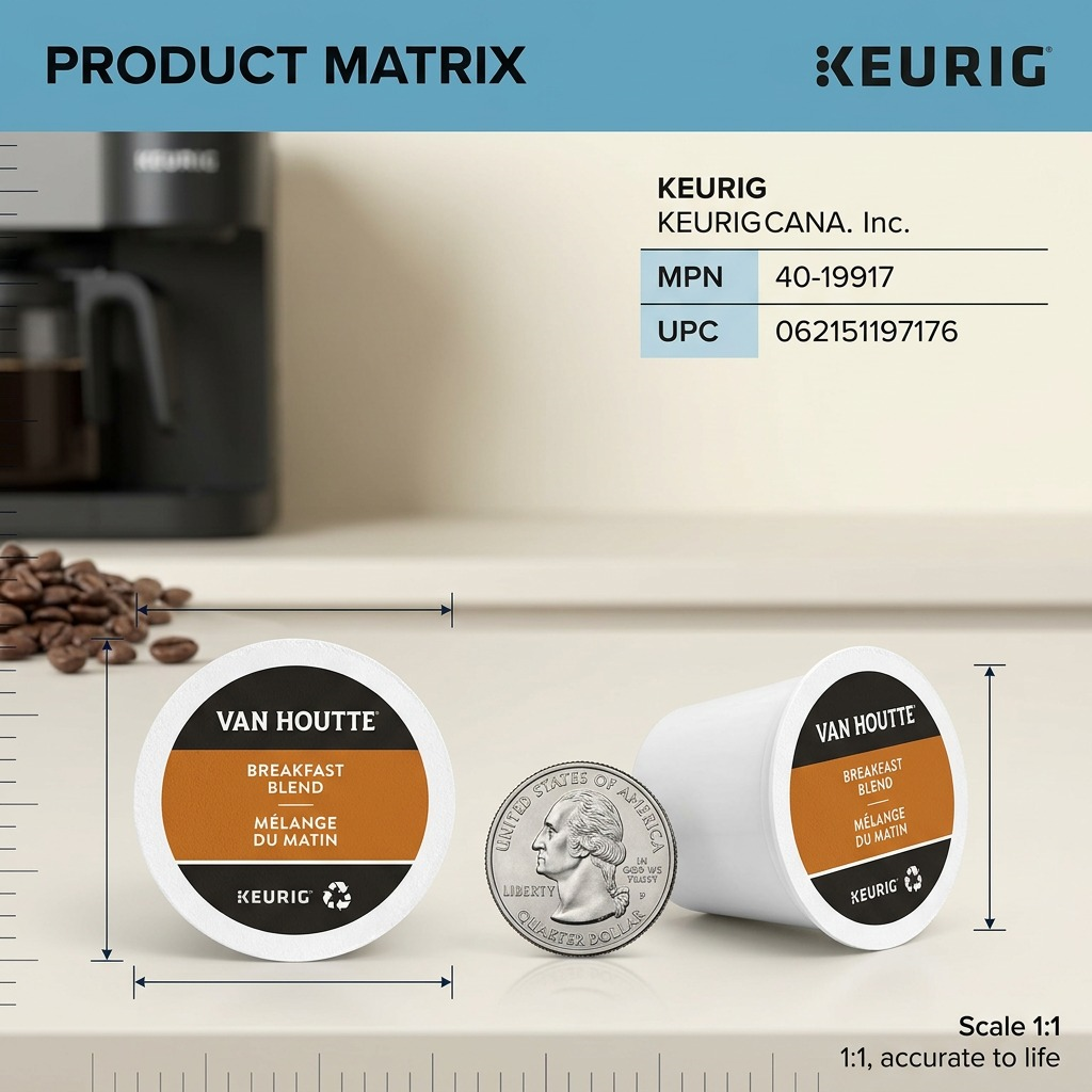 COFFEE-K CUP VAN HOUTTE BREAKFAST BLEND (19717) 24/BX