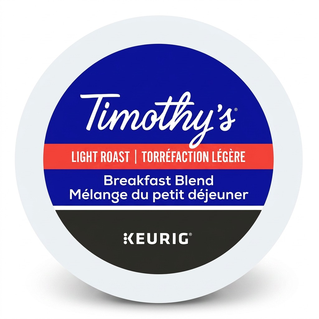 COFFEE-TIMOTHY'S BREAKFAST 70.8G LIGHT ROAST 24/BX