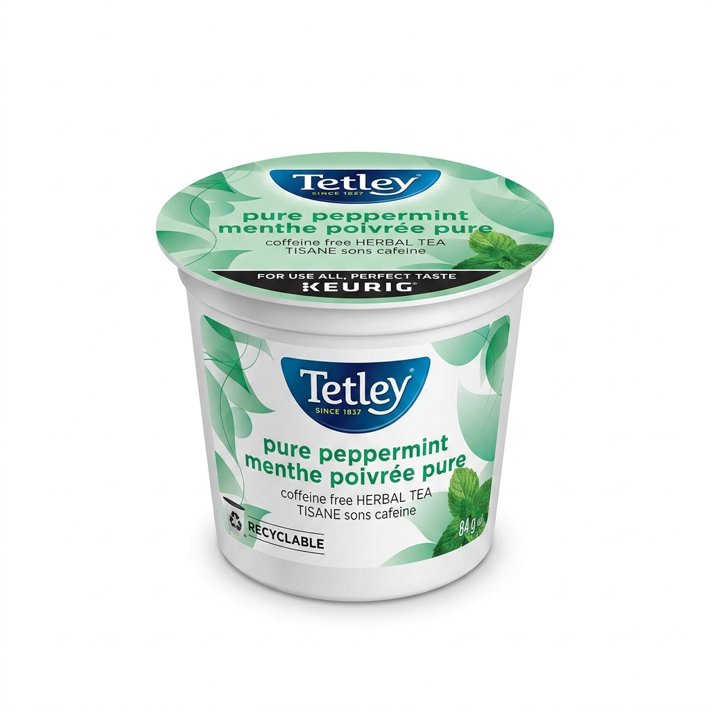 TEA-K CUP TETLEY PURE PEPPERMINT 24/BX 24/BX
