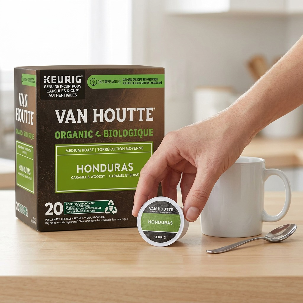 COFFEE-K CUP VAN HOUTTE HONDURAS EXTRA BOLD MEDIUM ROAST 20/BX