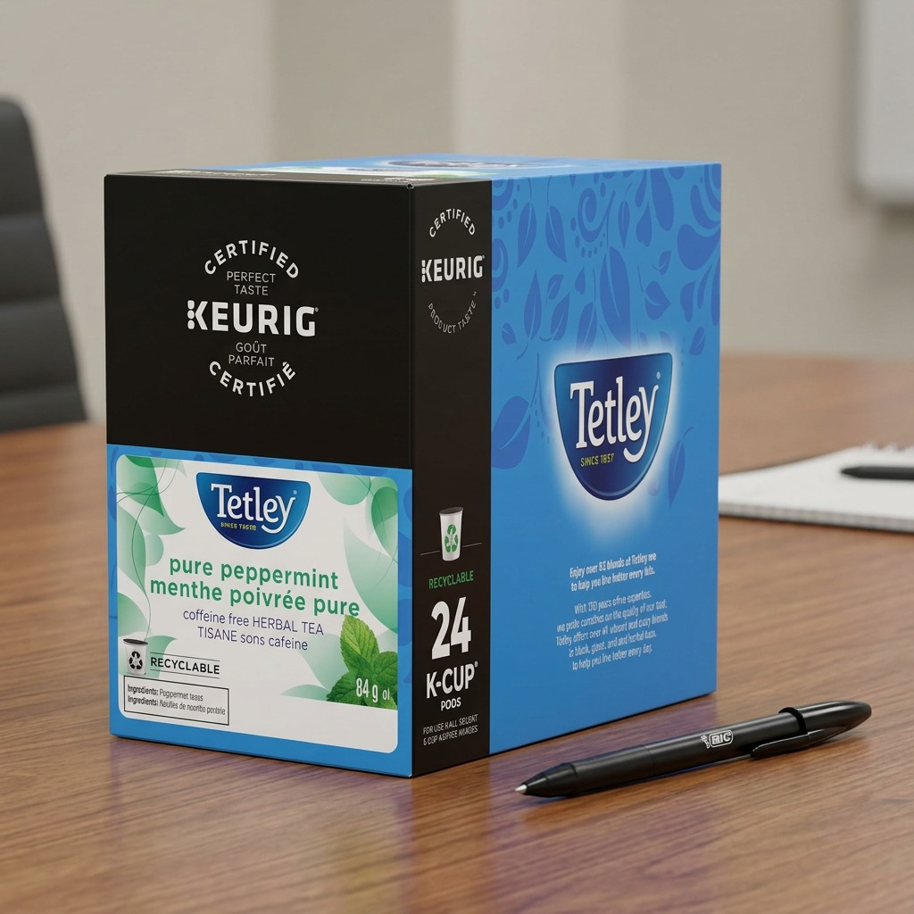 TEA-K CUP TETLEY PURE PEPPERMINT 24/BX 24/BX