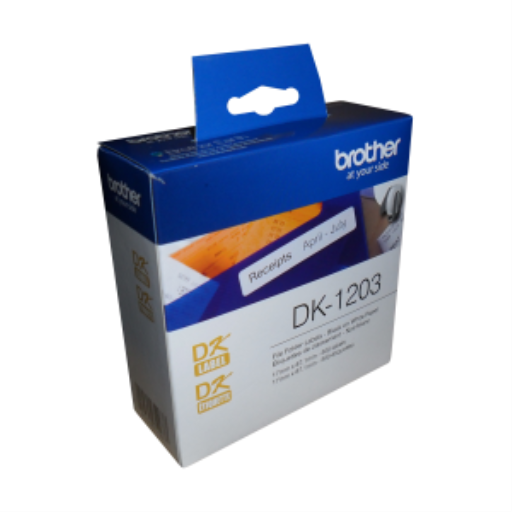 Brother DK-1203 File Folder Paper Label (300 Labels) 0.66" x 3.4" (17 mm x 87.1 mm)