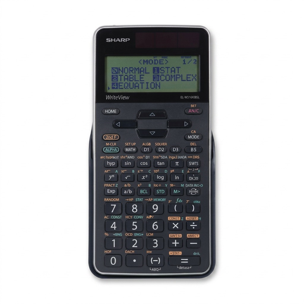 Sharp EL-W516XGBSL 640 Function WriteView 4-Line Scientific Calculator
