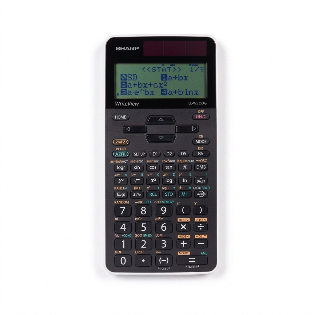 Sharp EL-W535XG-WH WriteView Scientific Calculator - 422 Functions & Large 16-Digit Display