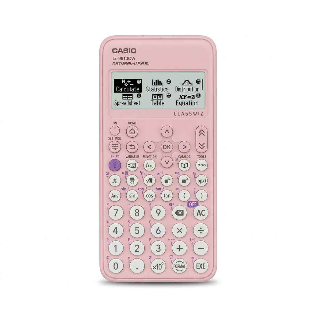 Casio FX-9910CW Pink AAA Power Scientific Calculator
