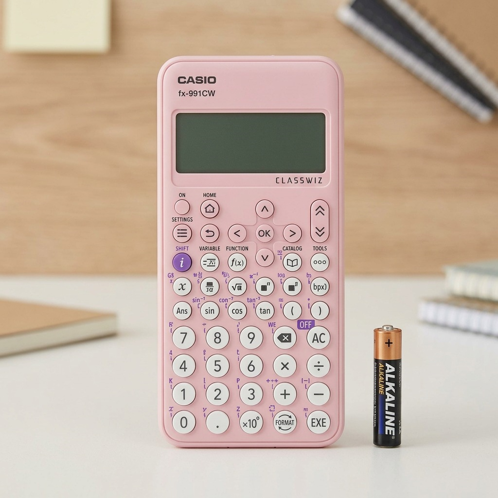Casio FX-9910CW Pink AAA Power Scientific Calculator