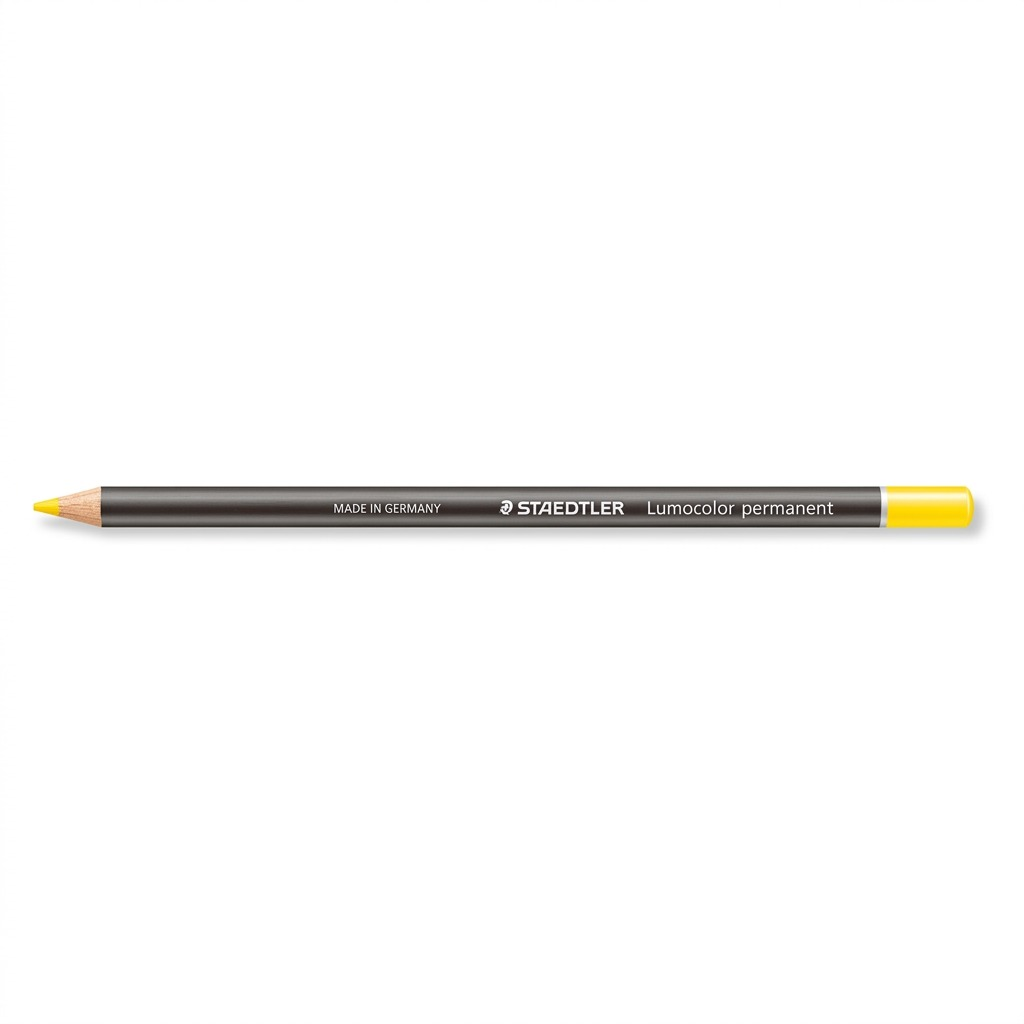 Staedtler Lumocolor Permanent Glasochrom Waterproof Dry Marker - Yellow