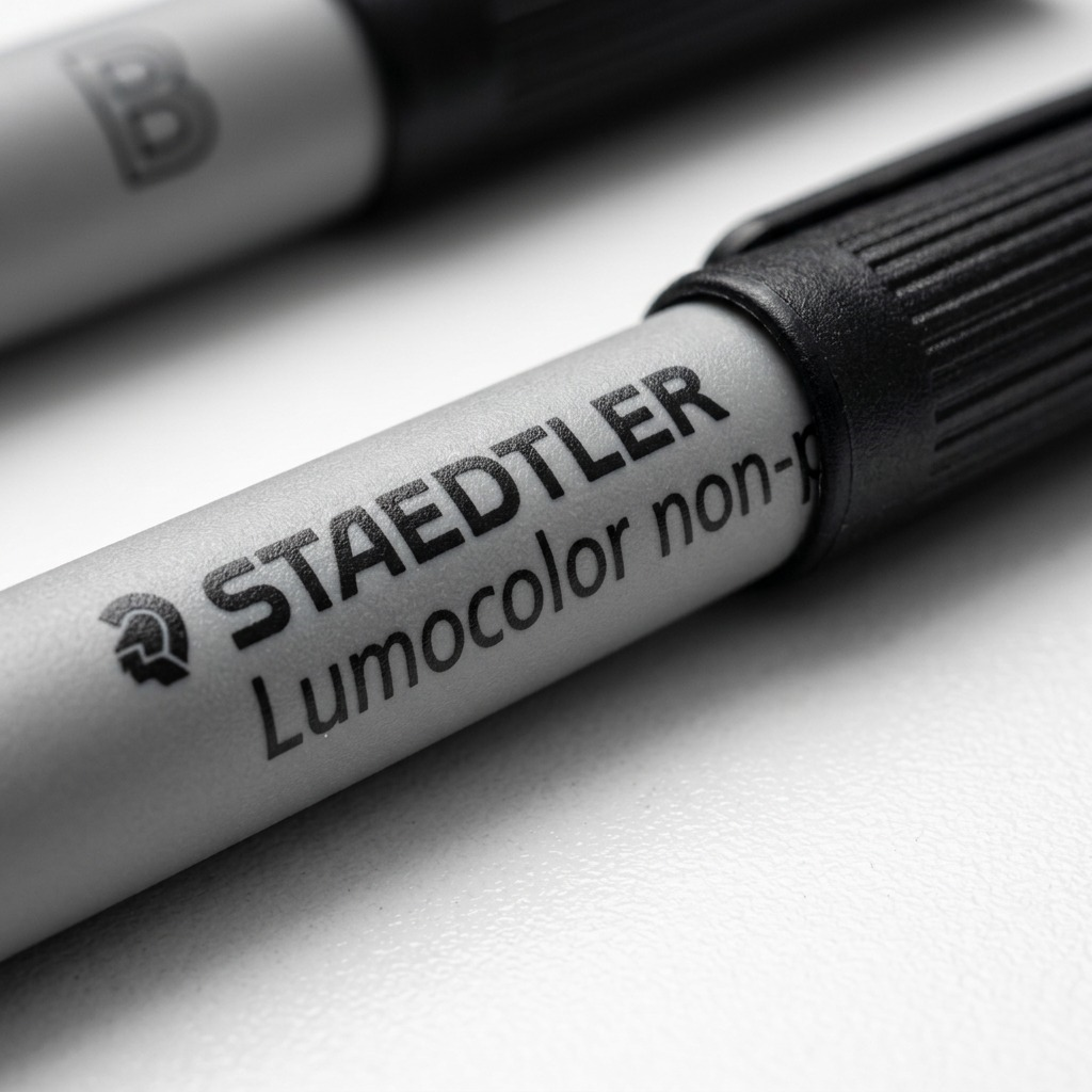 Staedtler Lumocolor Marker Chisel Washable Black