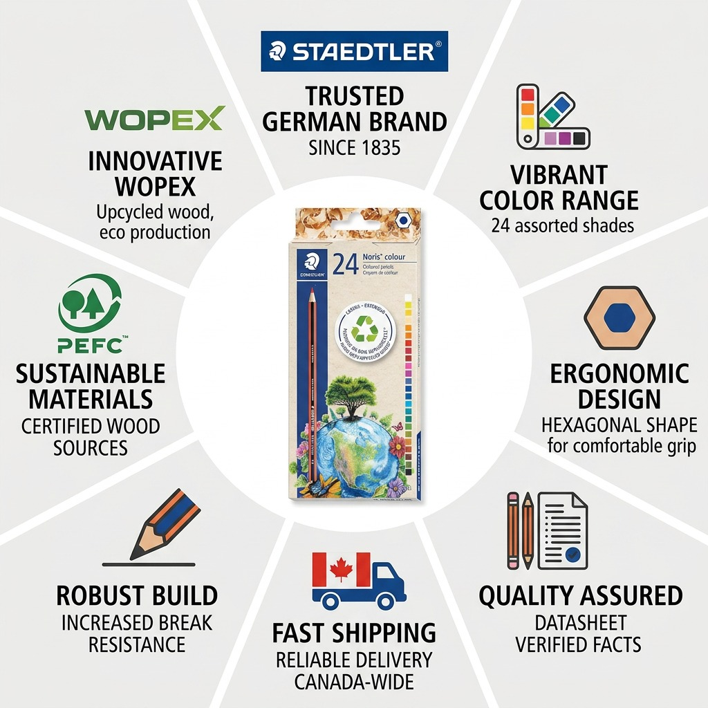 Staedtler Wopex Colouring Penicl 24-Pack