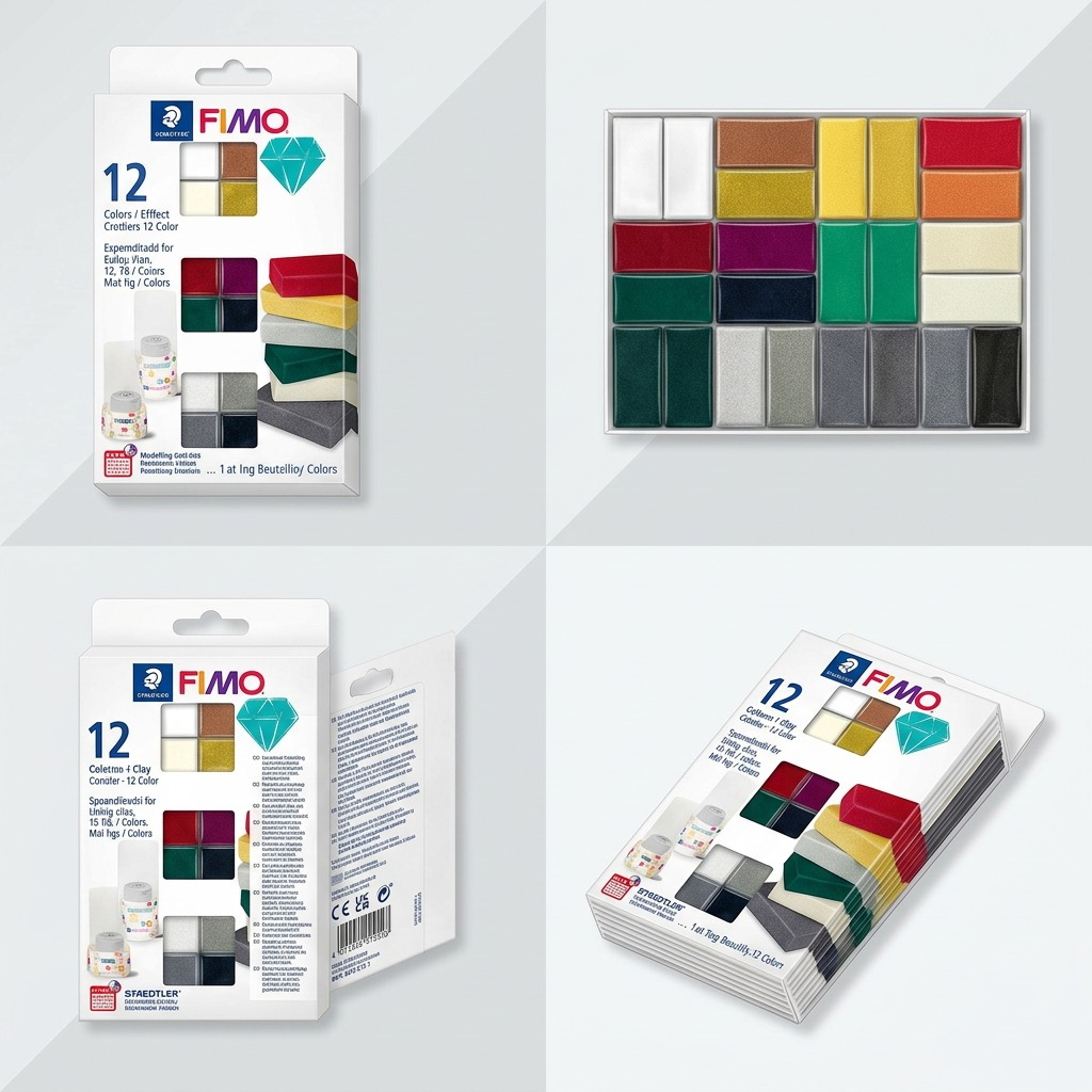 Staedtler Set Modelling Clay Fimo Effect 12 Color Pack