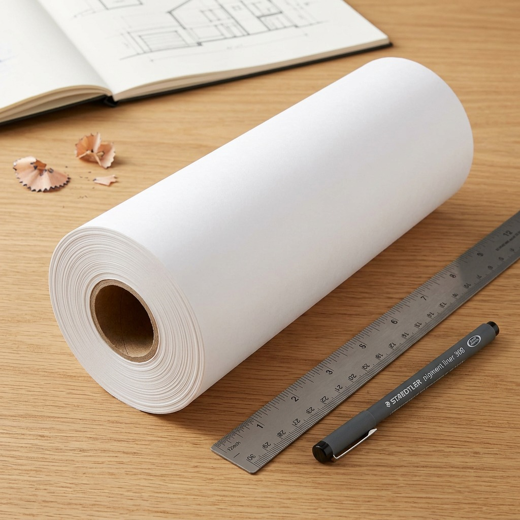 Staedtler Paper Sketch 12-inchx50yd Roll White 3T