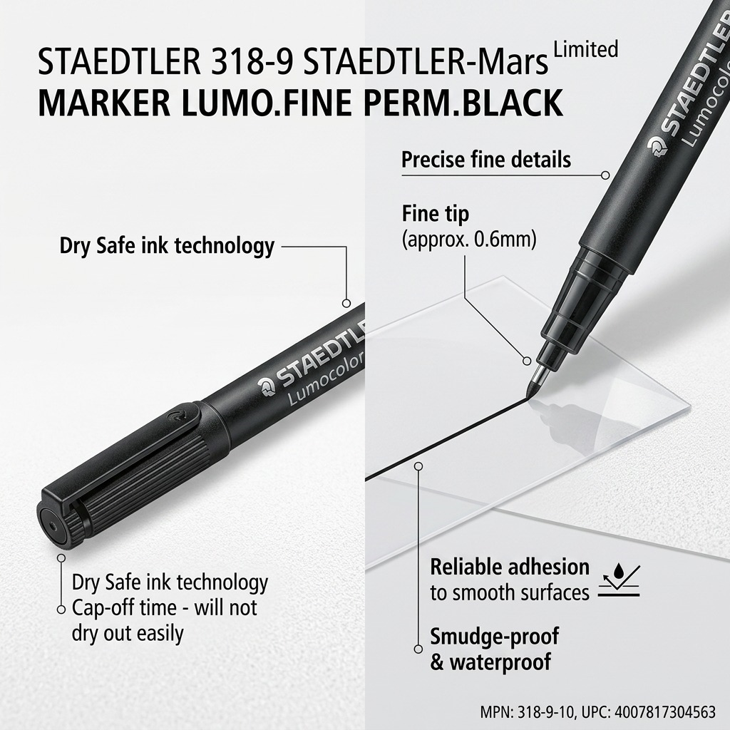 Staedtler Marker Lumocolor Fine Permanent Black