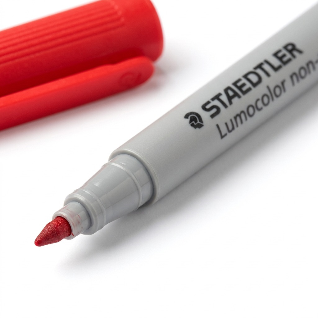 Staedtler Lumocolor Extra Fine Permanent Red Marker