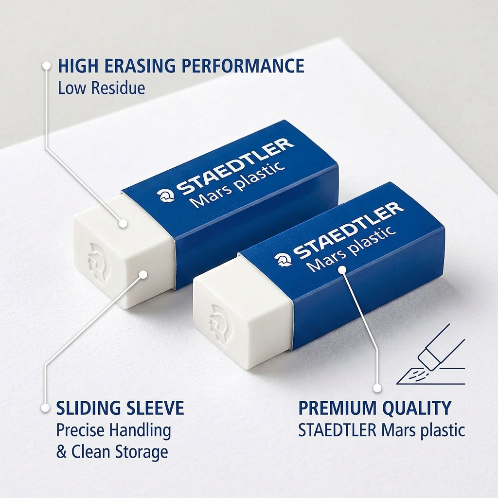 Staedtler Mars N80 Plant Based Eraser - 2 Pack