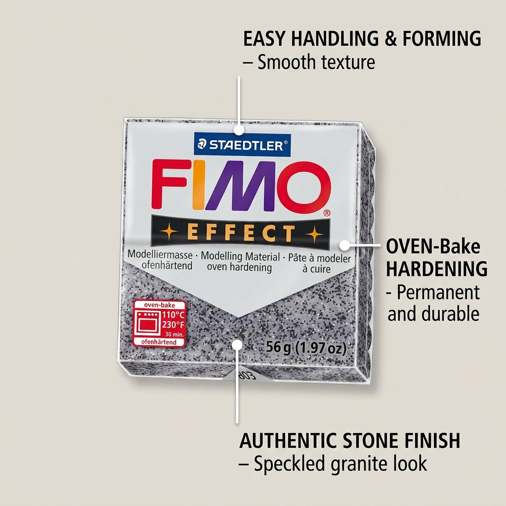 Staedtler Modelling Clay Fimo Effect Stone Granite 57g (2 oz)