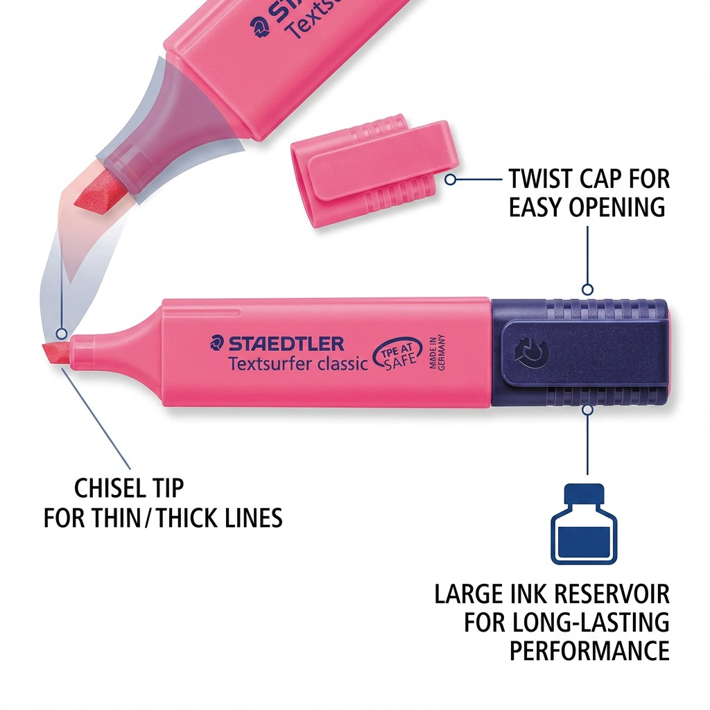 Staedtler Highlighter Textsurfer Fluorescent Pink