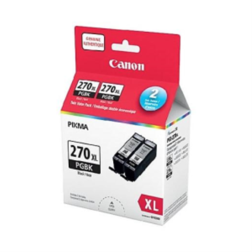 PGI-270 XL Pigment Black Ink Twin Pack