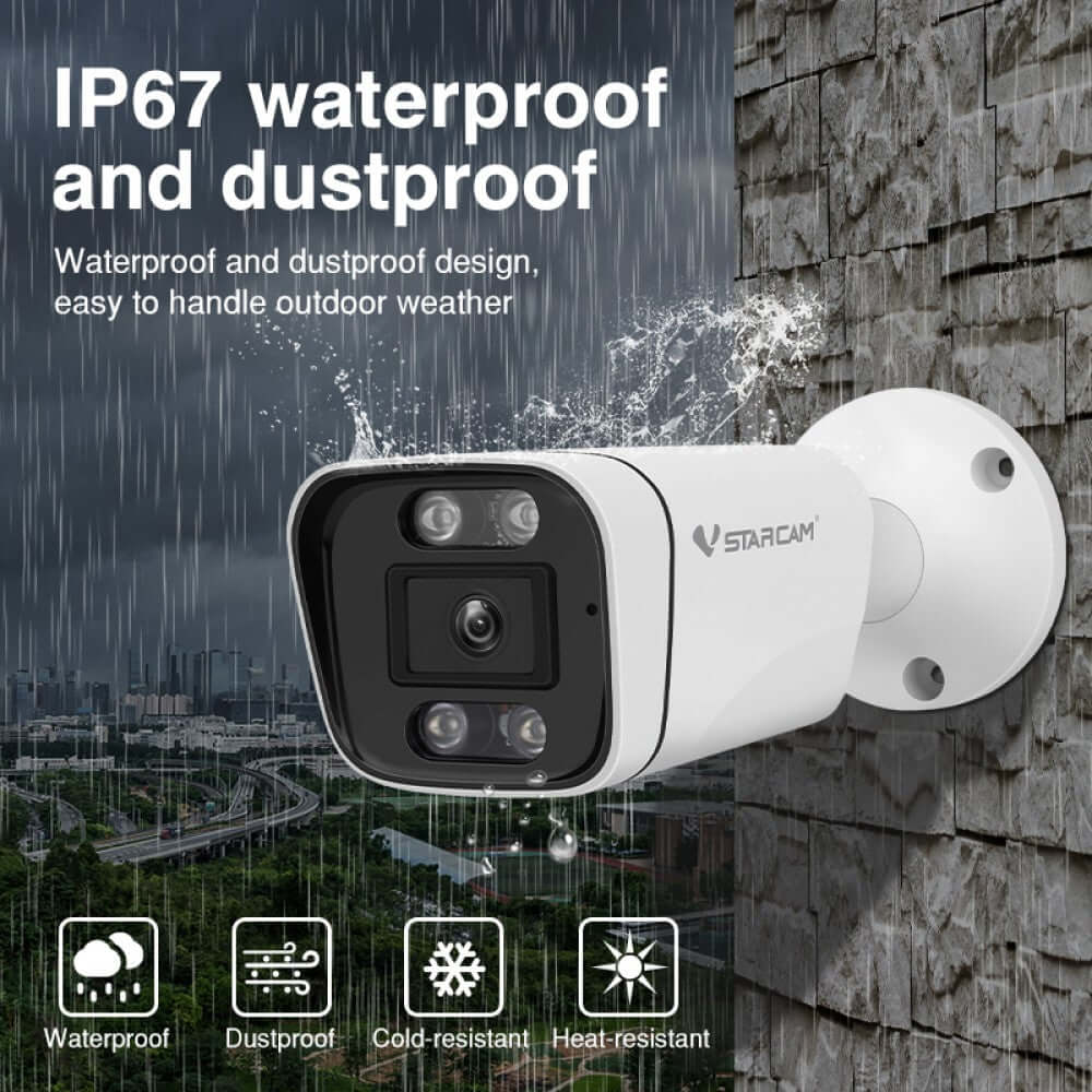 Ensemble de système de surveillance NVR et 4 caméras IR 4 MP avec connexion POE